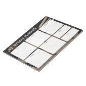 Vintage Academia Weekly Planner Notitieblok (Schuin)