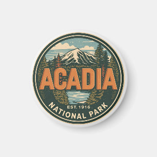 Vintage Acadia National Park natuur geschenken uit Magneet