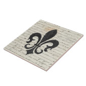 Vintage Accenten Franse Ephemera Fleur DE Lis Tegeltje (Zijkant)