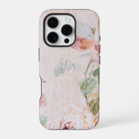 Vintage achtergrond met rozen iPhone hoesje (Achterkant)