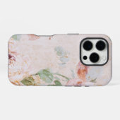 Vintage achtergrond met rozen iPhone hoesje (Achterkant horizontaal)