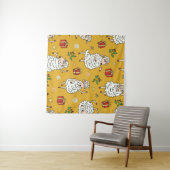 vintage achtergrond schapen wandkleed (In Situ (horizontaal))