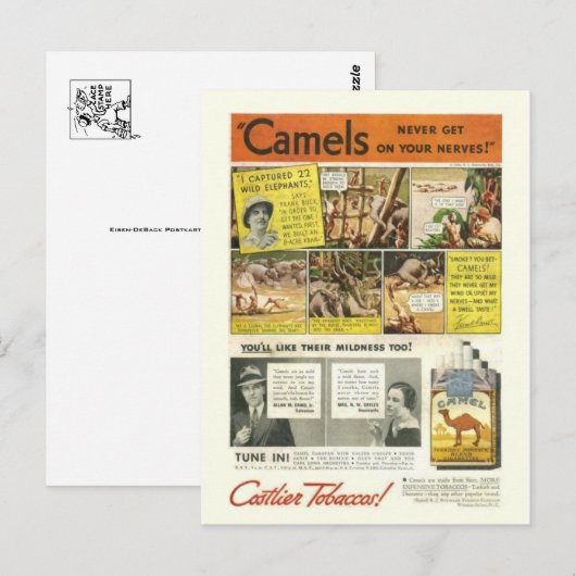 Vintage Ad Briefkaart (Voorkant / Achterkant)