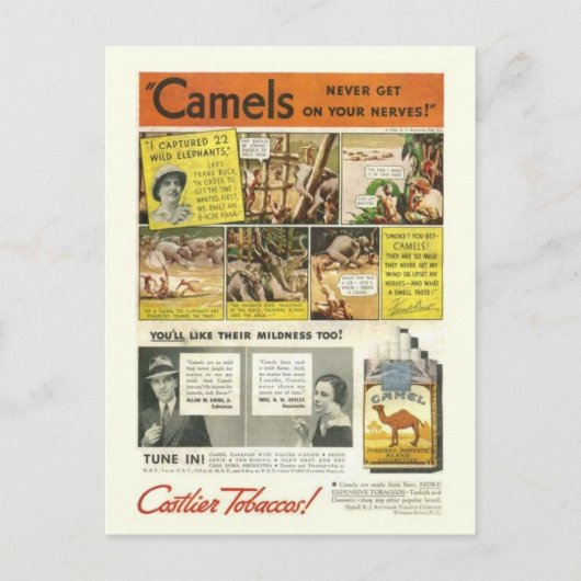 Vintage Ad Briefkaart (Voorkant)