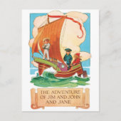 Vintage Ad briefkaart - Jim, John & Jane (Voorkant)