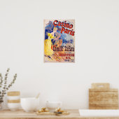 VINTAGE AD-CASINO DE PARIS-AFDRUK POSTER (Keuken)