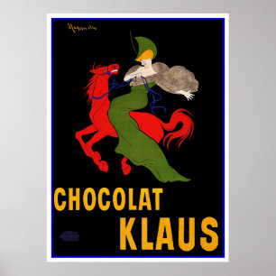 Vintage Ad door Cappiello - Chocolat Klaus Poster