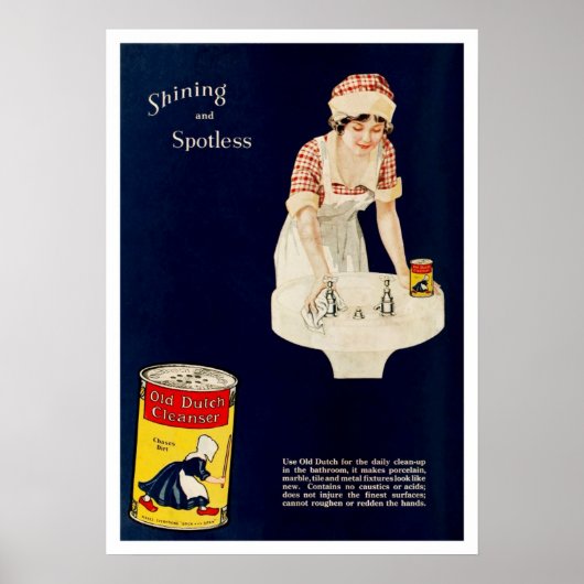 Vintage Ad for Old Dutch Cleanser Poster (Voorkant)