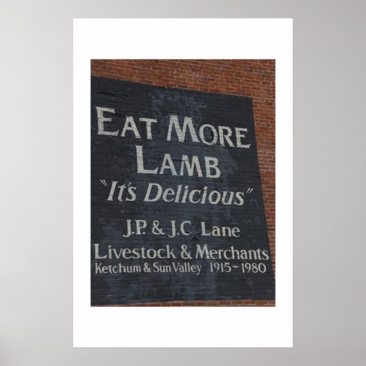 Vintage Ad in Sun Valley Idaho Poster (Voorkant)