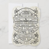 Vintage Ad Modern Typography Wedding Kaart (Achterkant)