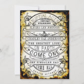 Vintage Ad Modern Typography Wedding Kaart (Achterkant)