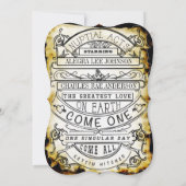 Vintage Ad Modern Typography Wedding Kaart (Achterkant)