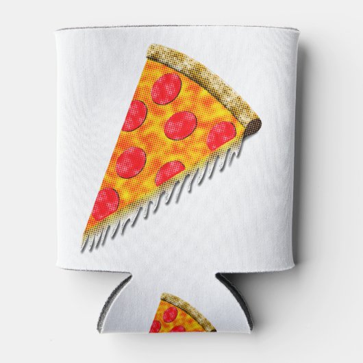 Vintage Ad Pizza Slice Blikjeskoeler (Voorkant)