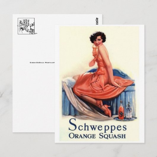 Vintage Ad Poster Briefkaart (Voorkant / Achterkant)