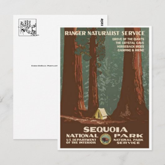 Vintage Ad Poster Briefkaart (Voorkant / Achterkant)