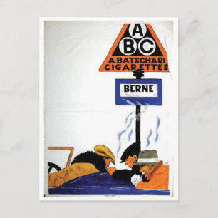 Vintage Ad Poster Briefkaart