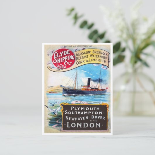 Vintage Ad Poster Briefkaart (Staand voorkant)