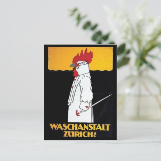 Vintage Ad Poster Briefkaart (Staand voorkant)