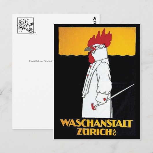 Vintage Ad Poster Briefkaart (Voorkant / Achterkant)