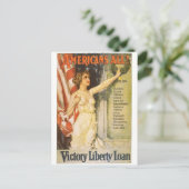 Vintage Ad Poster Briefkaart (Staand voorkant)