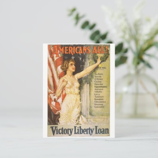 Vintage Ad Poster Briefkaart (Staand voorkant)