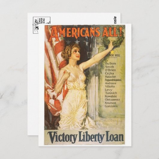 Vintage Ad Poster Briefkaart (Voorkant / Achterkant)