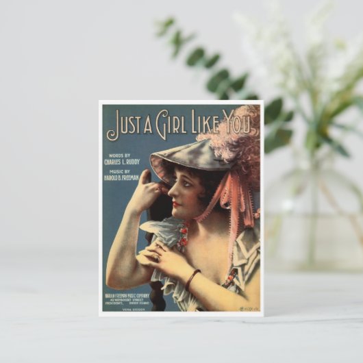 Vintage Ad Poster Briefkaart (Staand voorkant)