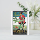 Vintage Ad Poster Briefkaart (Staand voorkant)