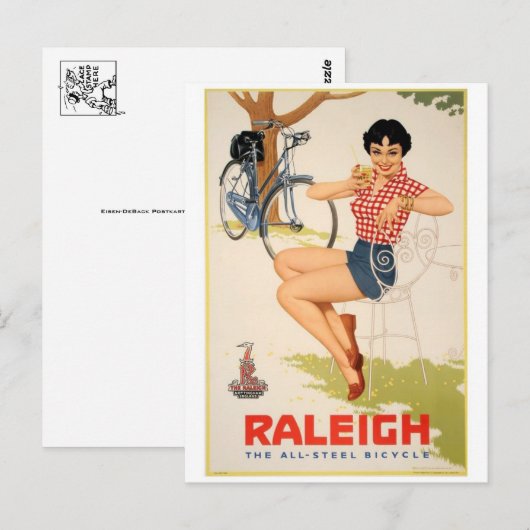 Vintage Ad Poster Briefkaart (Voorkant / Achterkant)