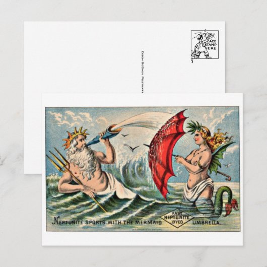 Vintage Ad Poster Briefkaart (Voorkant / Achterkant)