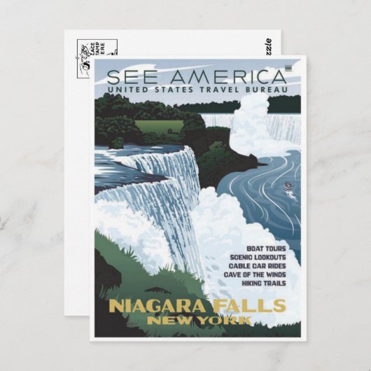 Vintage Ad Poster Briefkaart (Voorkant / Achterkant)