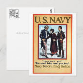 Vintage Ad Poster Briefkaart (Voorkant / Achterkant)
