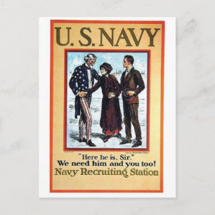Vintage Ad Poster Briefkaart