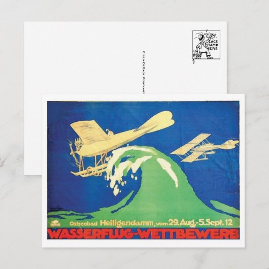 Vintage Ad Poster Briefkaart (Voorkant / Achterkant)