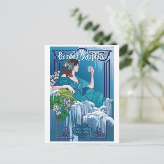 Vintage Ad Poster Briefkaart (Staand voorkant)