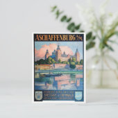 Vintage Ad Poster Briefkaart (Staand voorkant)