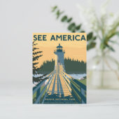 Vintage Ad Poster Briefkaart (Staand voorkant)