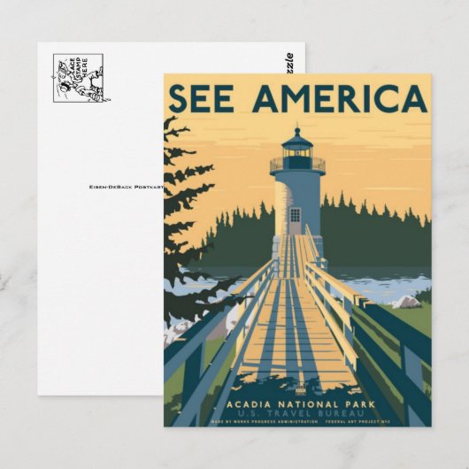 Vintage Ad Poster Briefkaart (Voorkant / Achterkant)