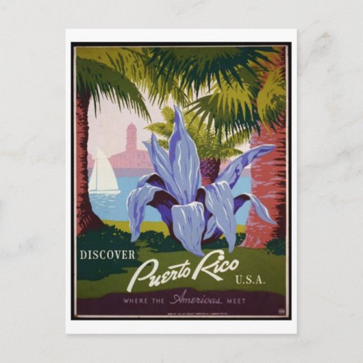 Vintage Ad Poster Briefkaart (Voorkant)