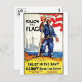 Vintage Ad Poster Briefkaart (Voorkant / Achterkant)