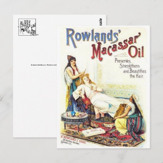 Vintage Ad Poster Briefkaart (Voorkant / Achterkant)