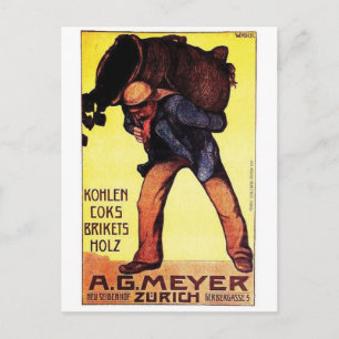 Vintage Ad Poster Briefkaart