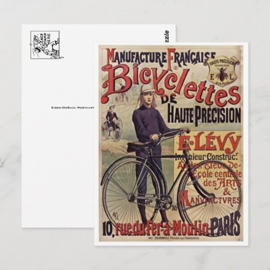 Vintage Ad Poster Briefkaart (Voorkant / Achterkant)