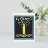 Vintage Ad Poster Briefkaart (Staand voorkant)