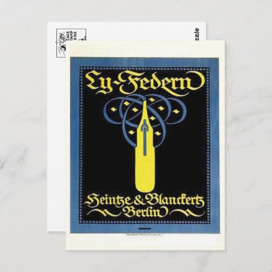 Vintage Ad Poster Briefkaart (Voorkant / Achterkant)