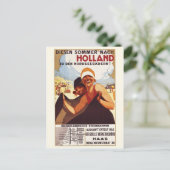Vintage Ad Poster Briefkaart (Staand voorkant)