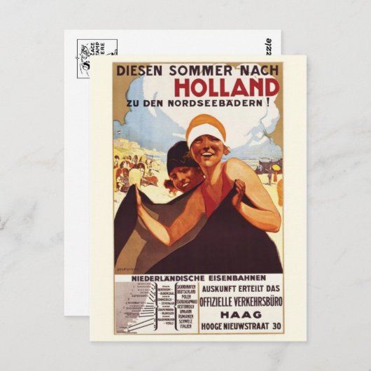 Vintage Ad Poster Briefkaart (Voorkant / Achterkant)