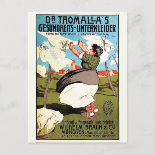 Vintage Ad Poster Briefkaart (Voorkant)