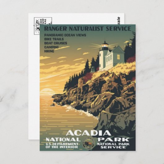 Vintage Ad Poster Briefkaart (Voorkant / Achterkant)