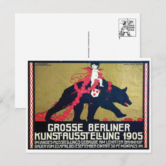 Vintage Ad Poster Briefkaart (Voorkant / Achterkant)